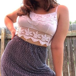 Garage festival crop top